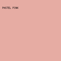 e6aca3 - Pastel Pink color image preview