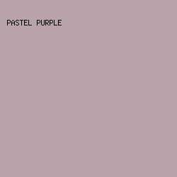b9a2aa - Pastel Purple color image preview