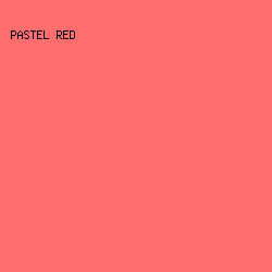 FF6D6D - Pastel Red color image preview