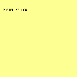 FEFF92 - Pastel Yellow color image preview