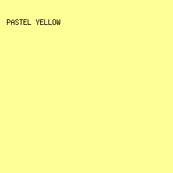 FEFF95 - Pastel Yellow color image preview