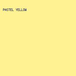 FFF292 - Pastel Yellow color image preview