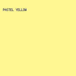 FFF692 - Pastel Yellow color image preview