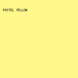 FFF789 - Pastel Yellow color image preview