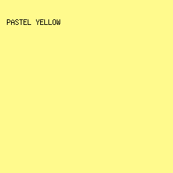 fffa8d - Pastel Yellow color image preview