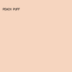 F6D5BF - Peach Puff color image preview