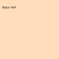FFDDBB - Peach Puff color image preview
