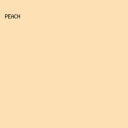 FDE0B4 - Peach color image preview