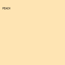 fee4b3 - Peach color image preview