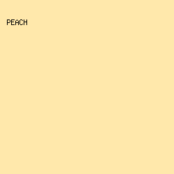 ffe8ab - Peach color image preview