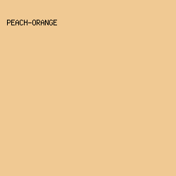 F0C993 - Peach-Orange color image preview