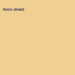F0CF92 - Peach-Orange color image preview