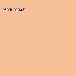 F6C096 - Peach-Orange color image preview