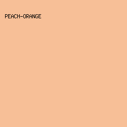 F7BF97 - Peach-Orange color image preview