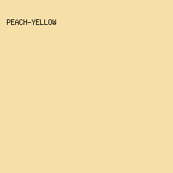 F6DFA8 - Peach-Yellow color image preview