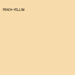 F8DBAA - Peach-Yellow color image preview