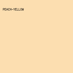 FCDEB0 - Peach-Yellow color image preview