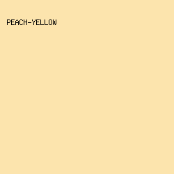 FCE4AD - Peach-Yellow color image preview