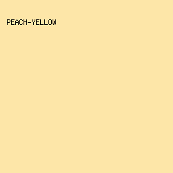 fde6a8 - Peach-Yellow color image preview