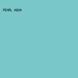 79C7C9 - Pearl Aqua color image preview