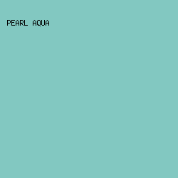 82C8C1 - Pearl Aqua color image preview
