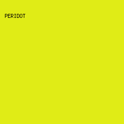 E0EC16 - Peridot color image preview