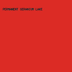 dc2b24 - Permanent Geranium Lake color image preview