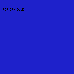 1E21CB - Persian Blue color image preview