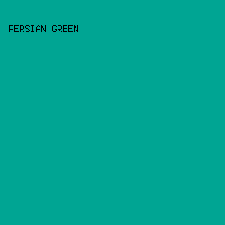 00A593 - Persian Green color image preview