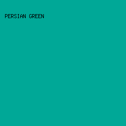00A897 - Persian Green color image preview