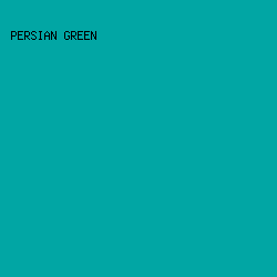 01a6a4 - Persian Green color image preview