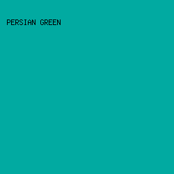 01aaa1 - Persian Green color image preview