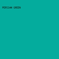 04AC9E - Persian Green color image preview