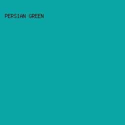 09a6a5 - Persian Green color image preview