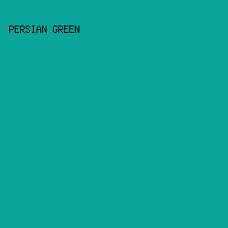 0aa499 - Persian Green color image preview