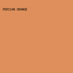 DE8F5B - Persian Orange color image preview