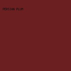 6B1F20 - Persian Plum color image preview