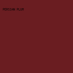 6a1d21 - Persian Plum color image preview