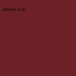 6d2028 - Persian Plum color image preview