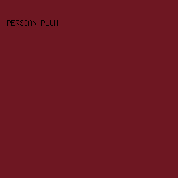 6e1722 - Persian Plum color image preview