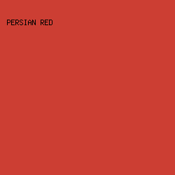 CC3E33 - Persian Red color image preview