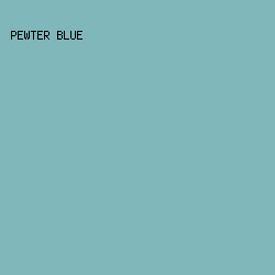80b7ba - Pewter Blue color image preview