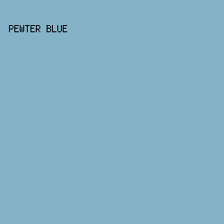 84B2C6 - Pewter Blue color image preview