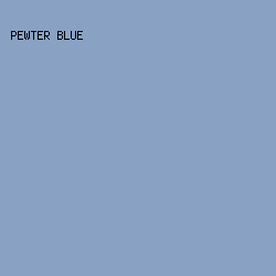 89A1C3 - Pewter Blue color image preview