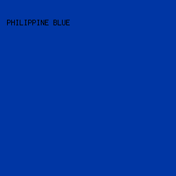 0036a4 - Philippine Blue color image preview