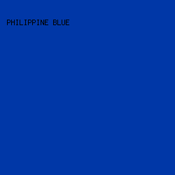 0037a7 - Philippine Blue color image preview