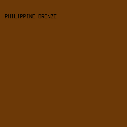 6C3907 - Philippine Bronze color image preview
