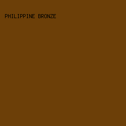 6C3F08 - Philippine Bronze color image preview