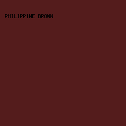 541c1c - Philippine Brown color image preview