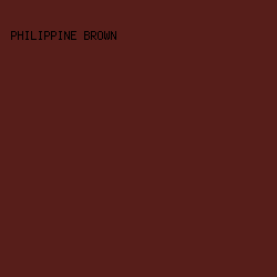 571e1a - Philippine Brown color image preview